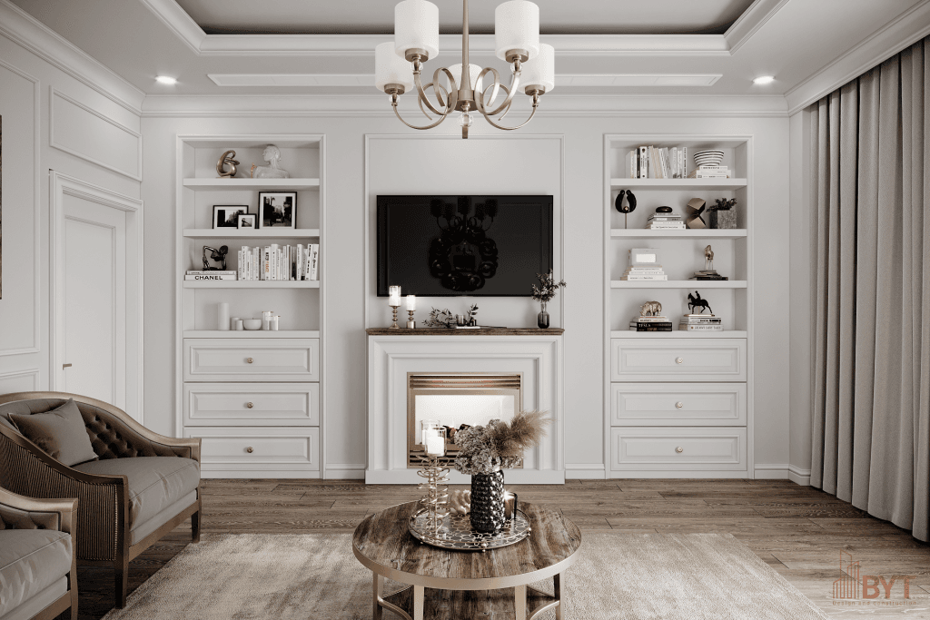 THIẾT KẾ & THI CÔNG NỘI THẤT NHÀ LIỀN KỀ KĐT HIM LAM - HÀ ĐÔNG - Phòng khách 2