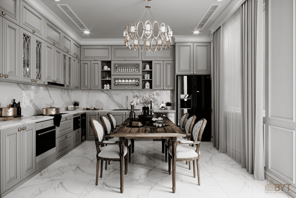 THIẾT KẾ & THI CÔNG NỘI THẤT NHÀ LIỀN KỀ KĐT HIM LAM - HÀ ĐÔNG - Phòng bếp 2