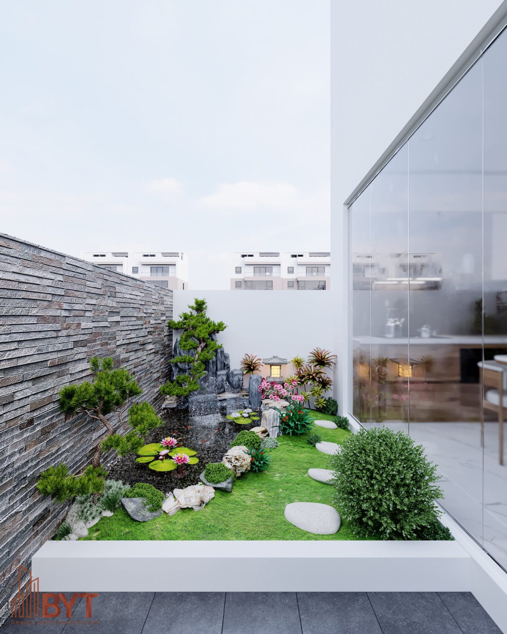 THIẾT KẾ VÀ THI CÔNG NỘI THẤT NHÀ LIỀN KỀ T1 KĐT VSIP BẮC NINH - Tiểu cảnh