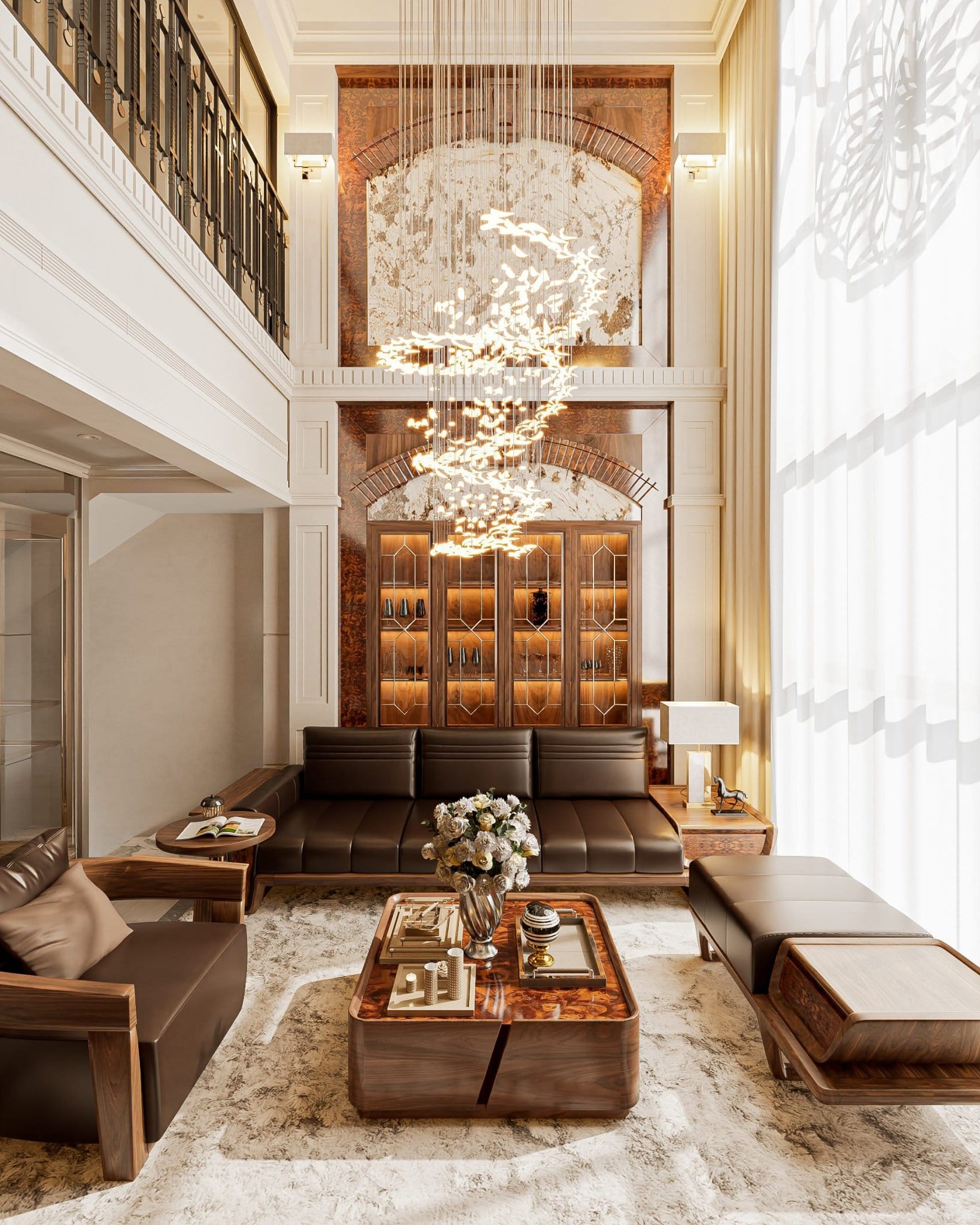 Sắp đặt thảm kích cỡ lớn