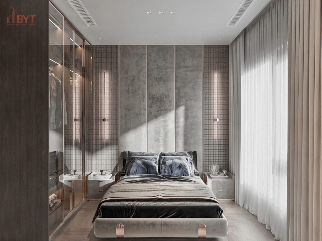 THIẾT KẾ NỘI THẤT CĂN HỘ 05 S1.02 SAPPHIRE VINHOMES OCEAN PARK - Phòng ngủ 1