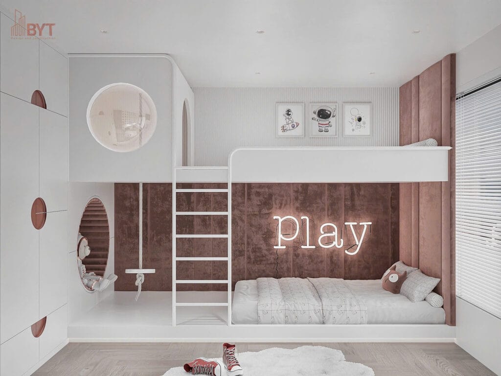 THIẾT KẾ NỘI THẤT CĂN HỘ 05 S1.02 SAPPHIRE VINHOMES OCEAN PARK - phòng ngủ trẻ em 1