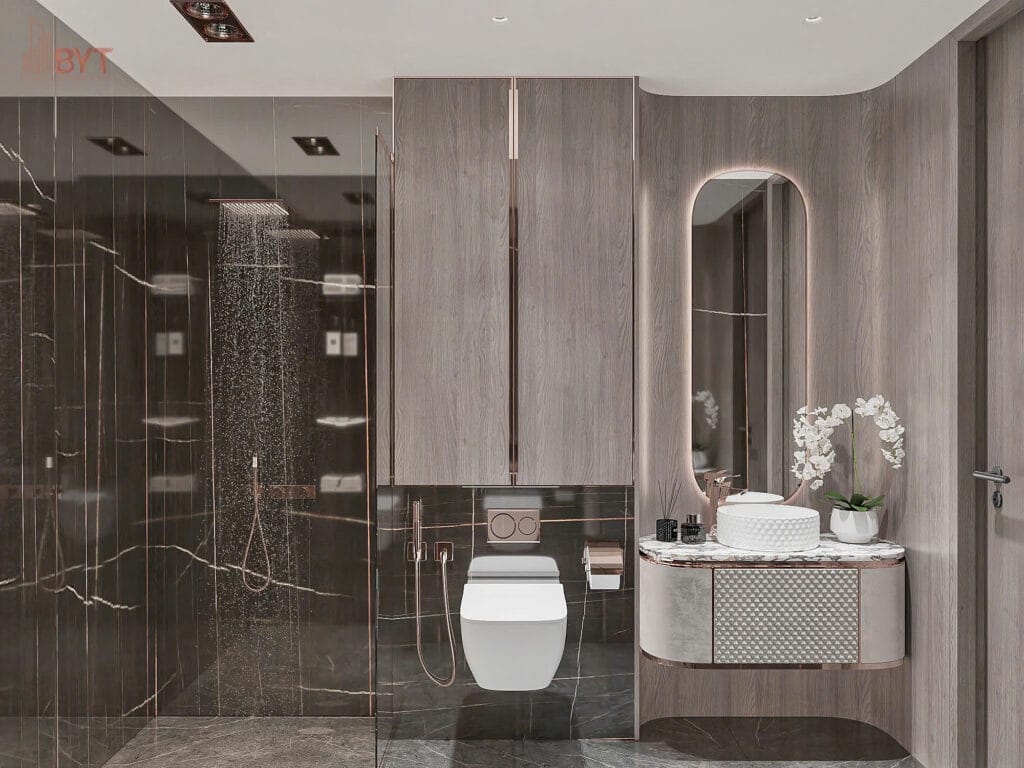 THIẾT KẾ NỘI THẤT CĂN HỘ 05 S1.02 SAPPHIRE VINHOMES OCEAN PARK - Phòng tắm