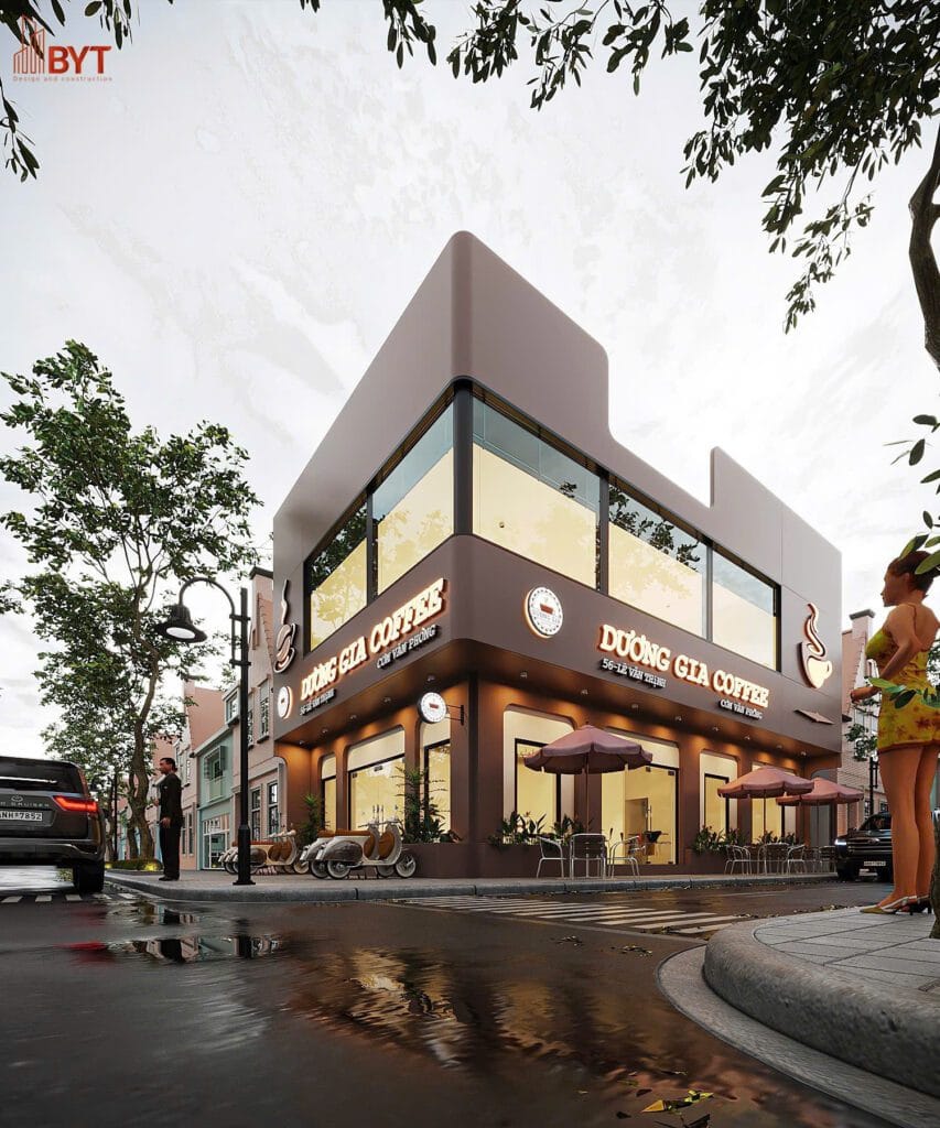 THI CÔNG NỘI THẤT CHO DƯƠNG GIA CAFE