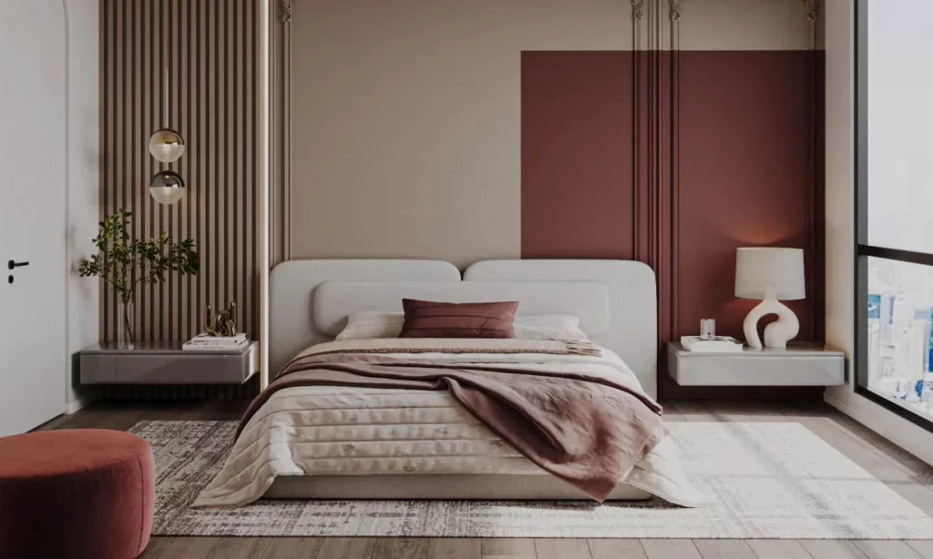 Thiết kế phòng ngủ tân cổ điển 12m²