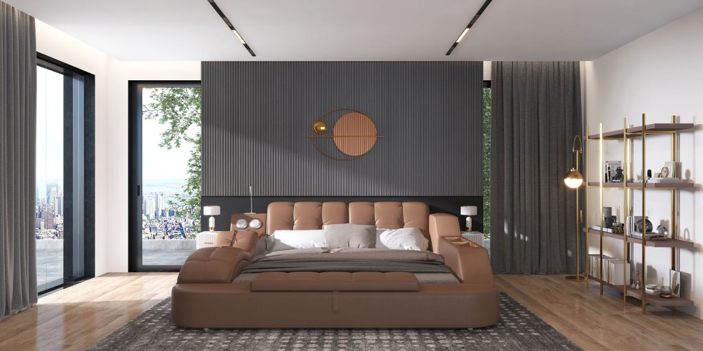 Mẫu nội thất phòng ngủ thông minh luxury