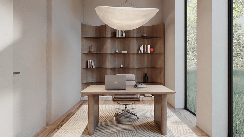 Mẫu thiết kế văn phòng 30m2 phong cách Nhật Bản