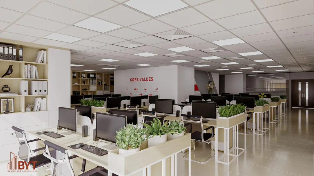 Thiết kế văn phòng 30m2 phong cách hiện đại