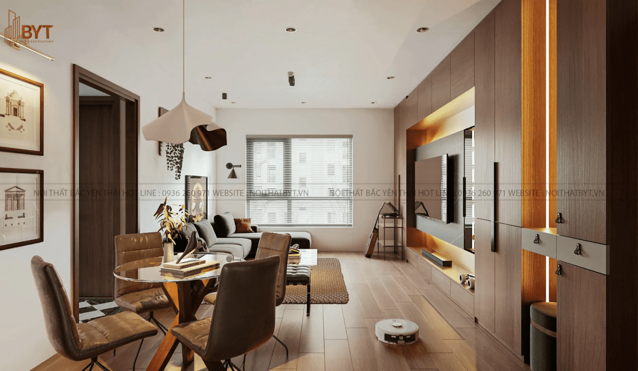 BYT - Đơn vị thiết kế nội thất chung cư 52m2
