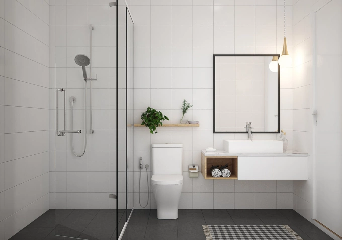Đề xuất thiết kế phòng tắm gọn gàng và ban công thư giãn để tăng tính tiện nghi