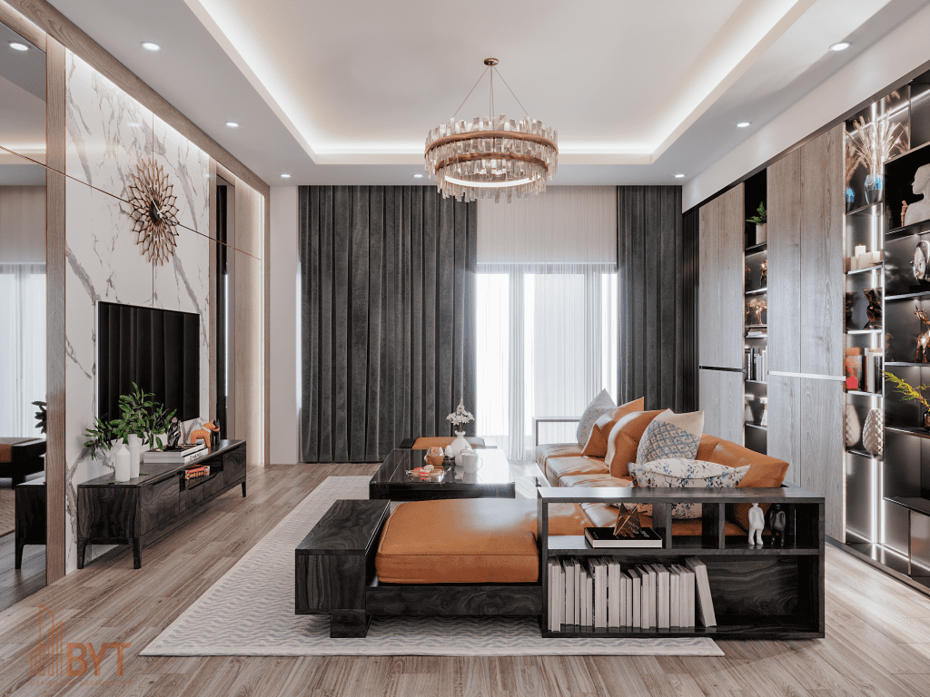 Không gian sống tối ưu với thiết kế nội thất căn hộ chung cư 54m2 hiện đại