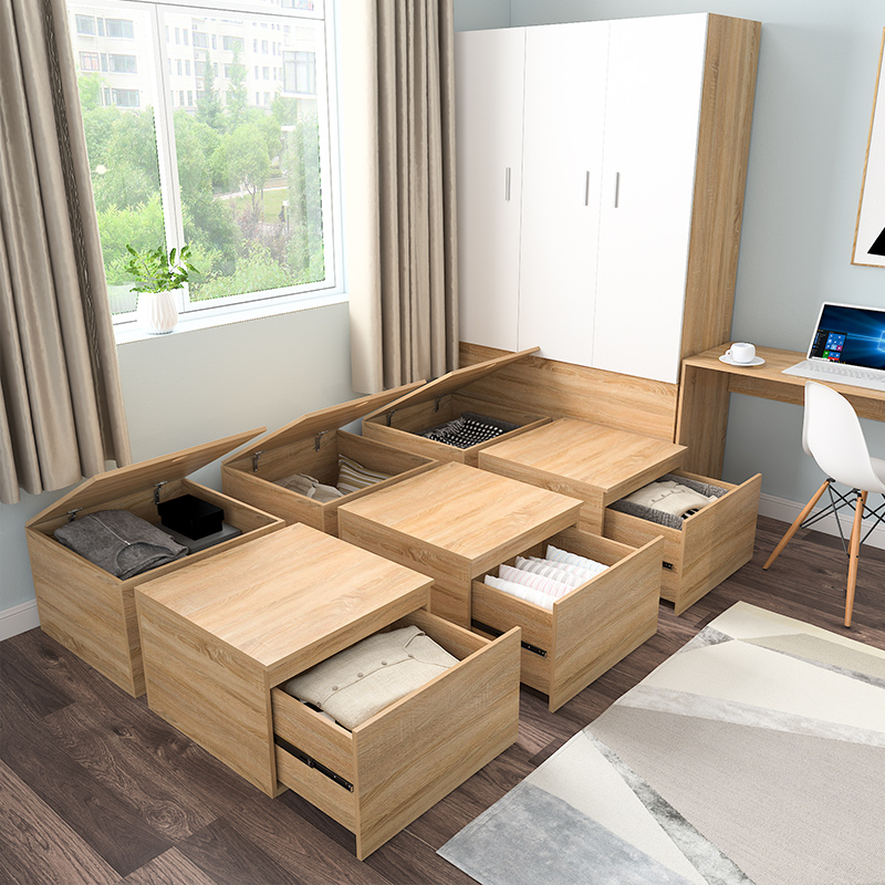 Mẫu giường đa năng tích hợp với các ngăn tủ chứa đồ phù hợp cho các gia đình nhiều người