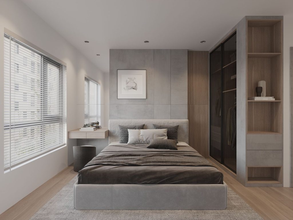 Mẫu thiết kế nội thất chung cư 52m2 cho người độc thân
