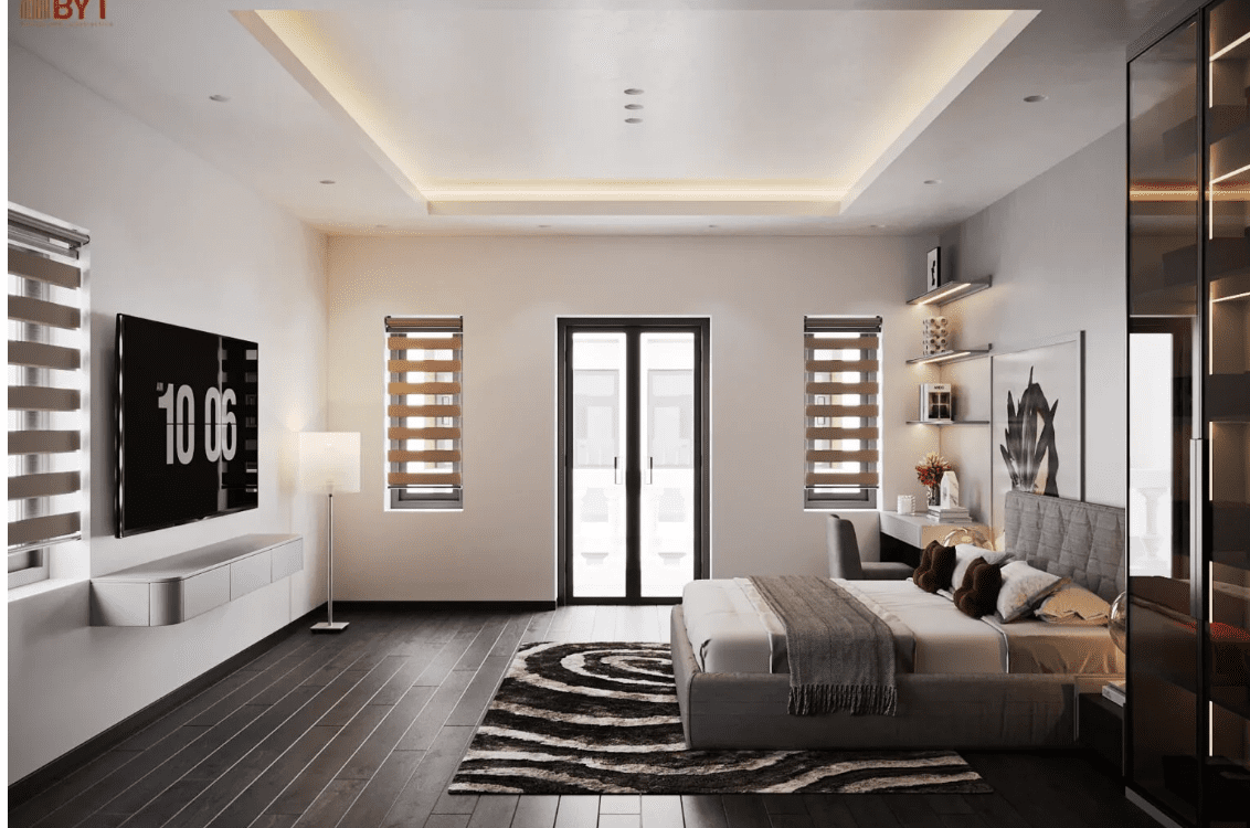 Mẫu thiết kế phòng ngủ phong cách đương đại trẻ trung và có cá tính