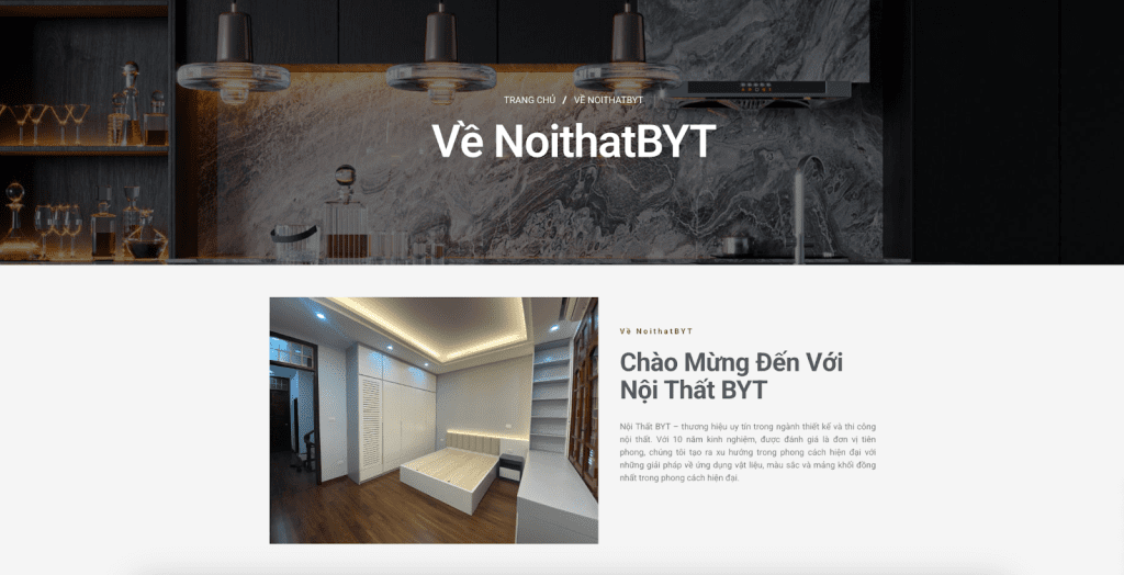 Nội thất BYT - thương hiệu uy tín trong ngành thiết kế và thi công nội thất với 10 năm kinh nghiệm