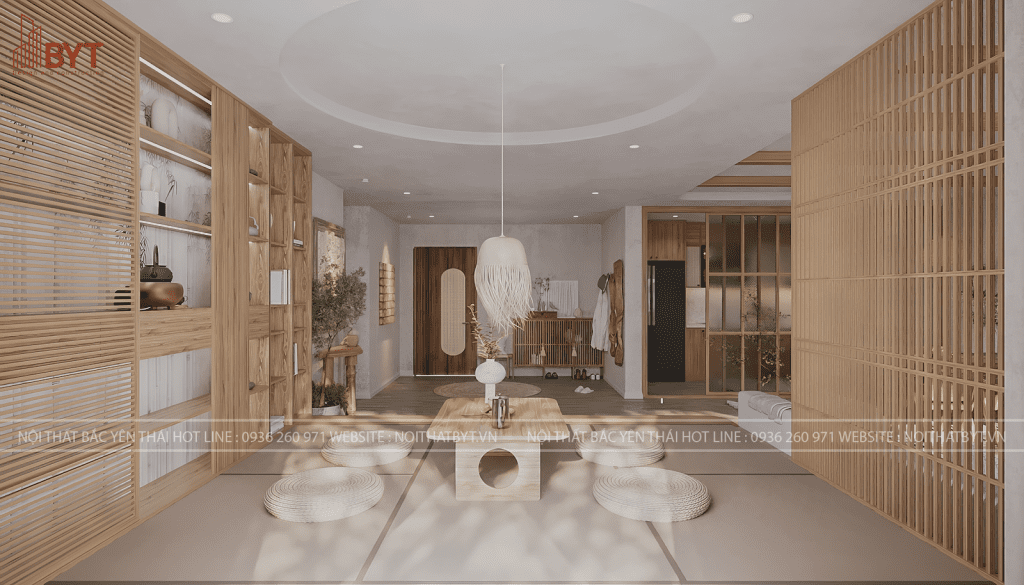 Nội thất căn hộ 52m2 phong cách Japandi hiện đại hóa