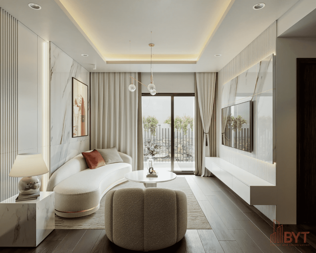 Thiết kế nội thất chung cư 60m2 phong cách tối giản