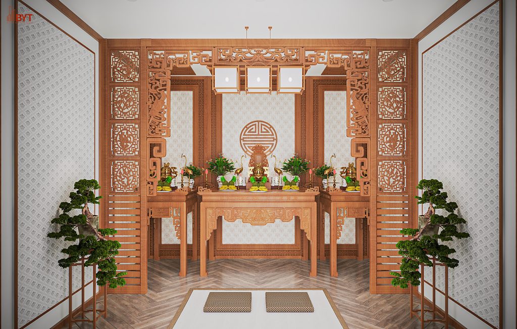 Dự Án Thi Công Nội Thất Nhà Phố 3 Tầng - Phòng Thờ