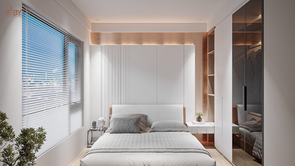 Mẫu thiết kế nội thất chung cư 67m2 1 phòng ngủ