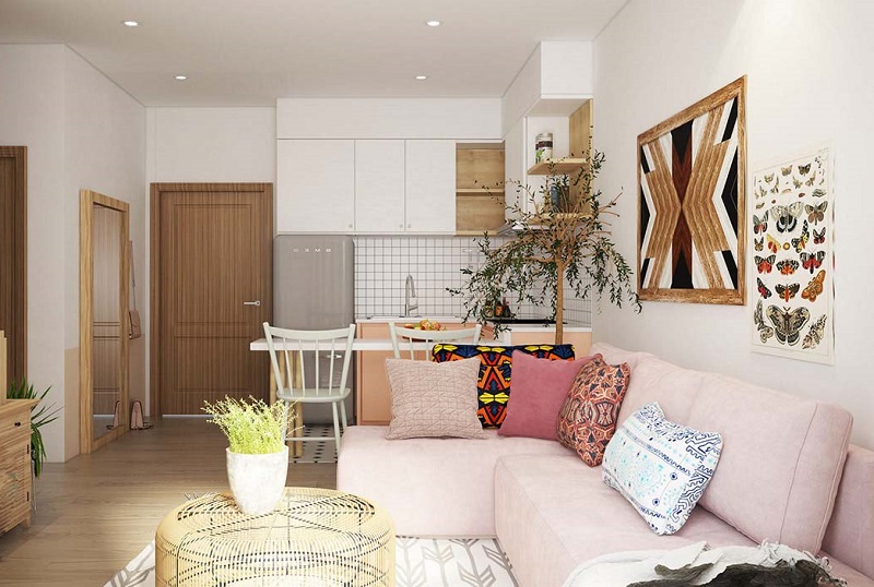 Lưu ý khi thiết kế nội thất chung cư 58m2