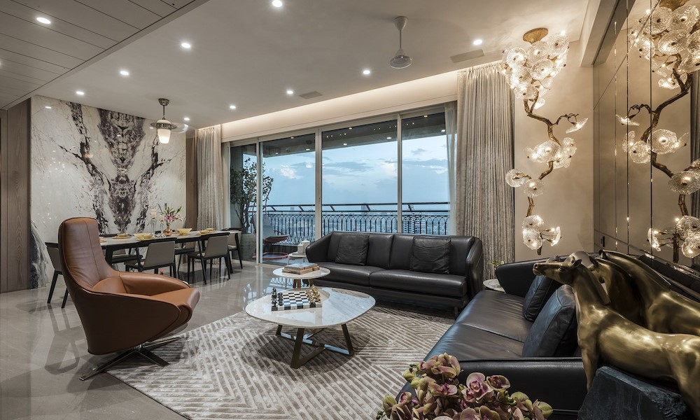 Mẫu Nội Thất Phòng Khách Hiện Đại Theo Diện Tích - Trên 60m²