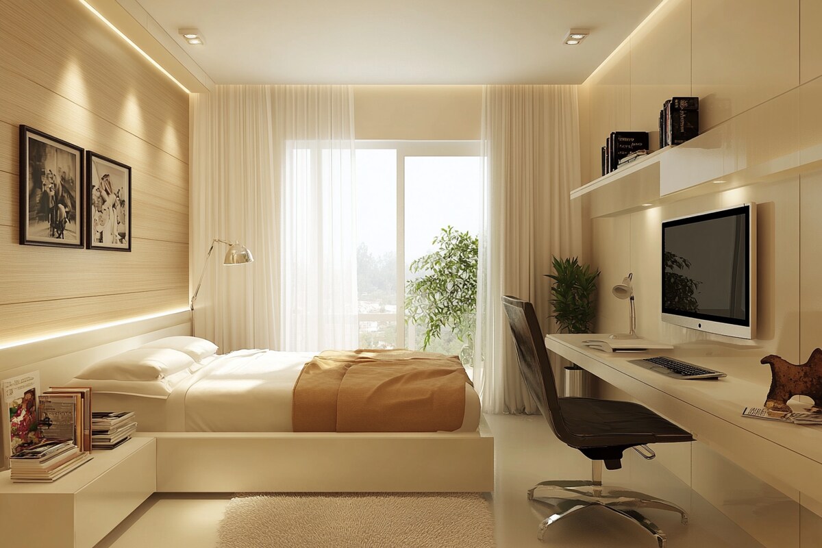 Thiết kế phòng ngủ 27m2 phong cách Hiện Đại