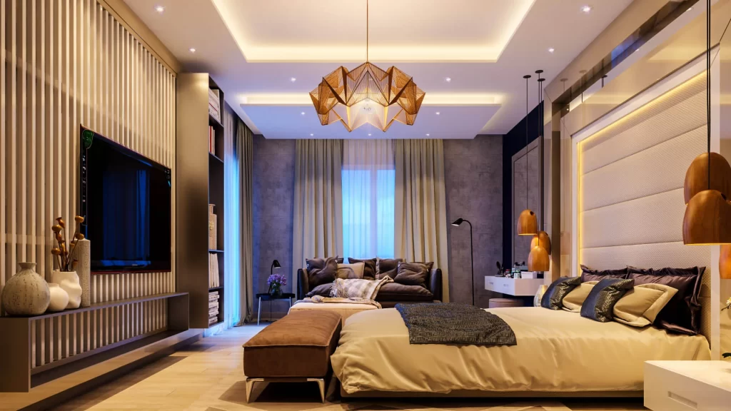 Mẫu nội thất phòng ngủ sang trọng hiện đại