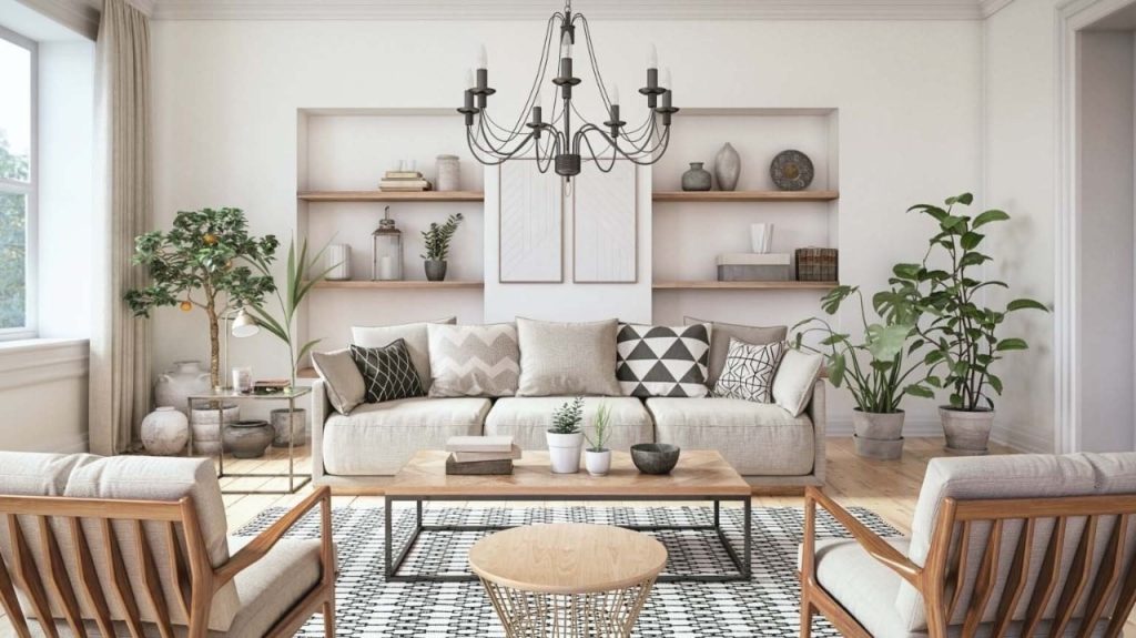 Mẫu thiết kế chung cư 58m2 phong cách Scandinavian