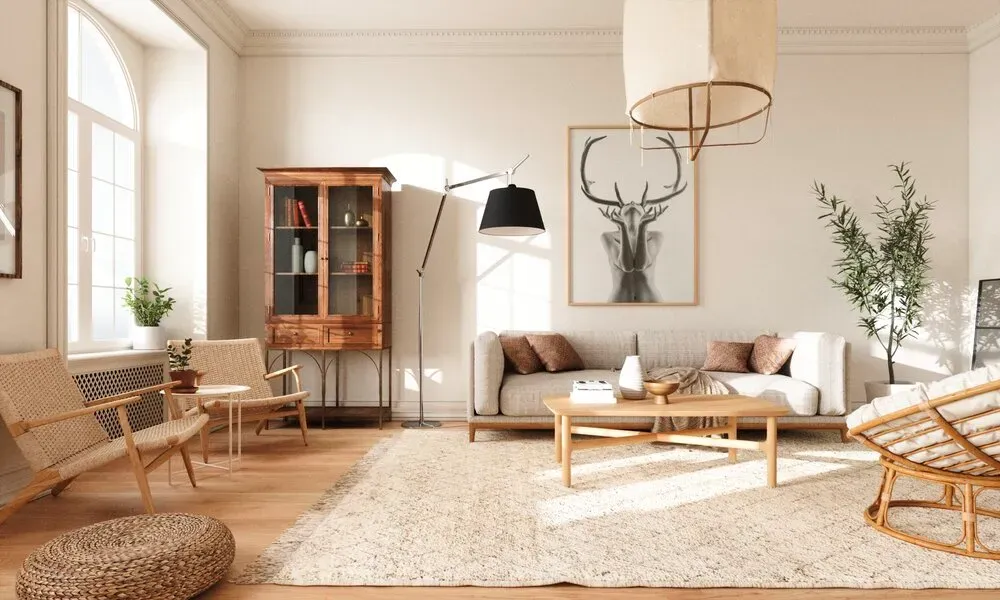 Mẫu thiết kế nội thất căn hộ 64m2 theo các phong cách hiện đại, Bắc Âu, và tối giản