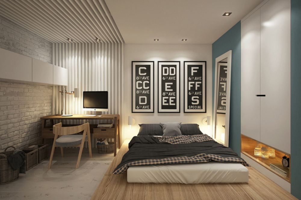 Mẫu thiết kế nội thất chung cư 67m2 cho người độc thân