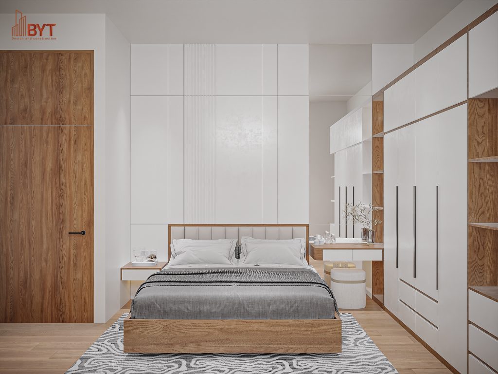 Thiết kế nội thất phòng ngủ căn hộ 40m2