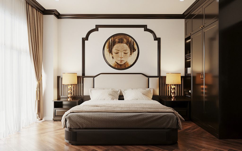 Phòng ngủ đơn giản Indochine