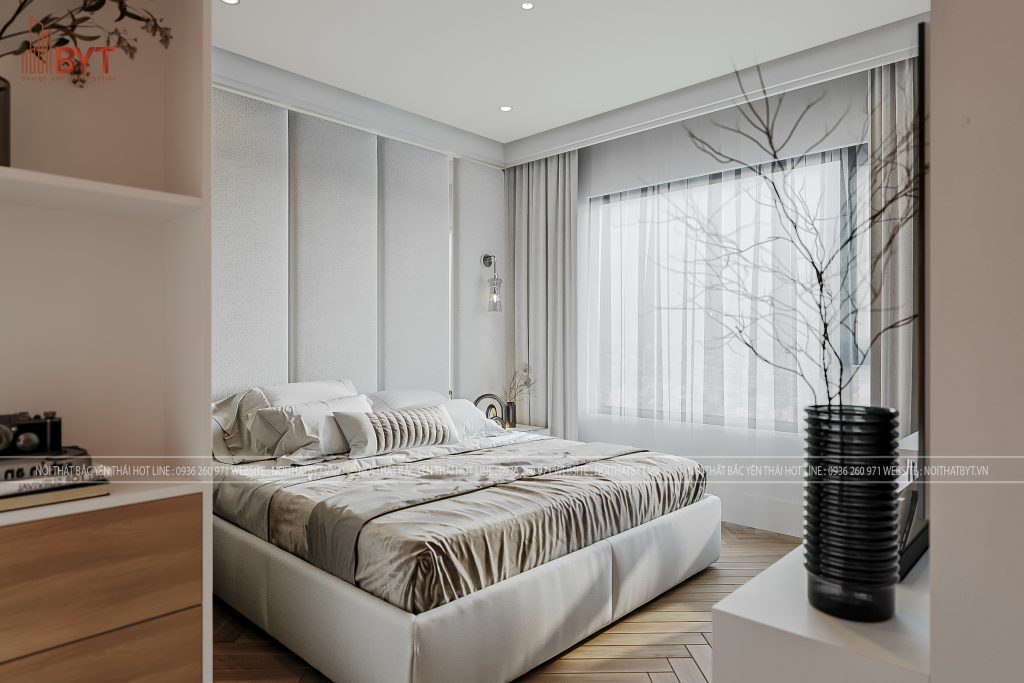 Thiết kế nội thất phòng ngủ chung cư 80m2