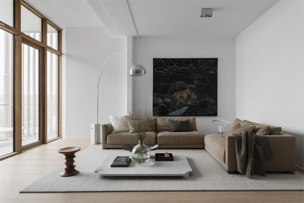 Thi công nội thất phòng khách phong cách nội thất tối giản (Minimalism)