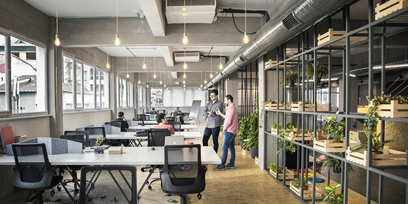 Thi công nội thất văn phòng phong cách nội thất công nghiệp