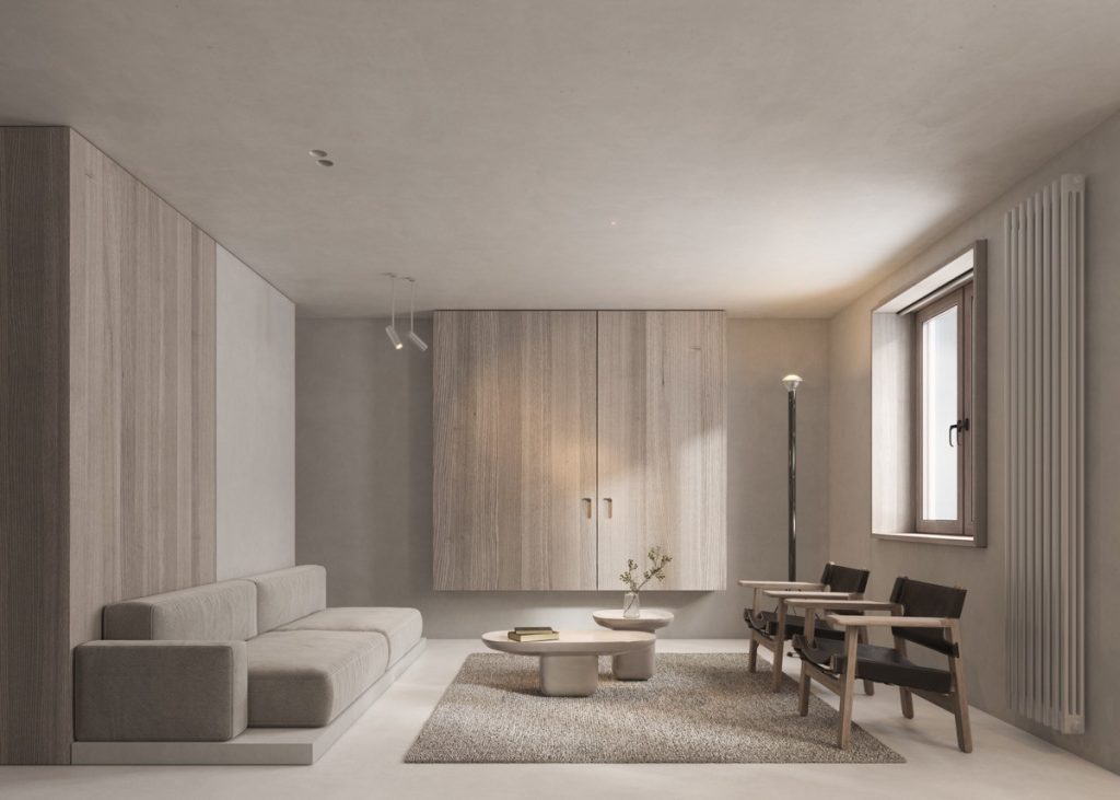 Thiết kế nội thất chung cư 80m2 phong cách Tối giản
