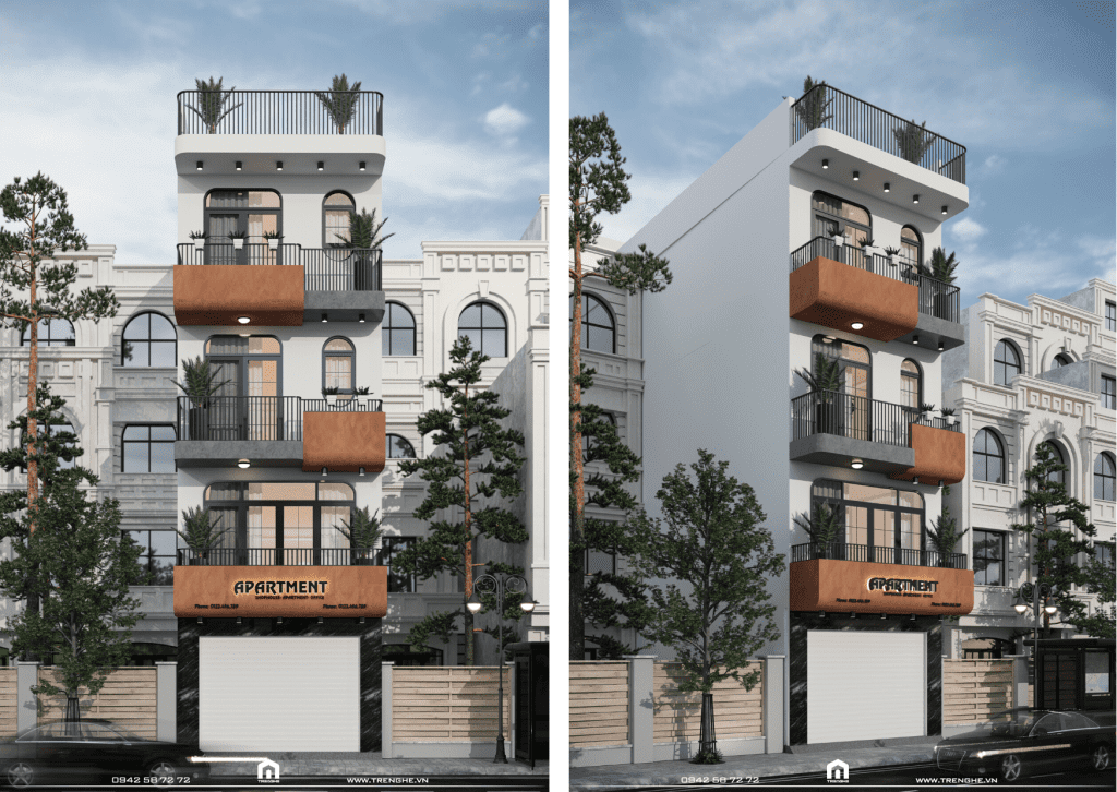 Thiết kế nội thất nhà phố 4 tầng Hà Đông