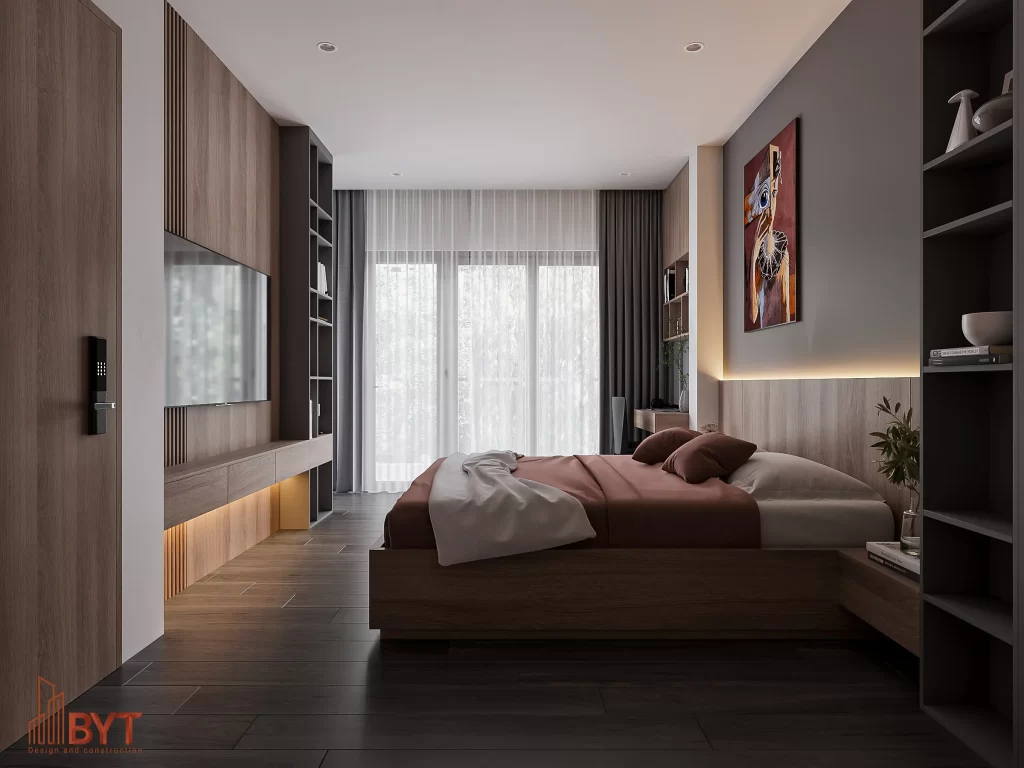 Thiết kế nội thất phòng ngủ 20m²