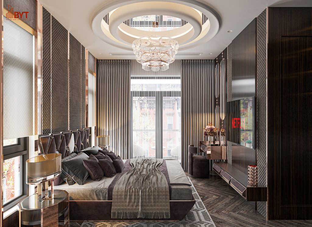 Thiết kế nội thất phòng ngủ 40m²