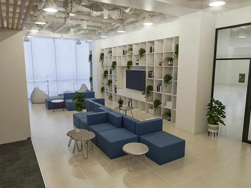 Thiết kế nội thất văn phòng Nola Group khu vực thư giãn