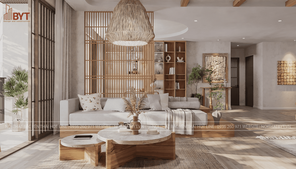 Tổng quan thiết kế nội thất chung cư 58m2 với không gian tối ưu và hiện đại 2025.