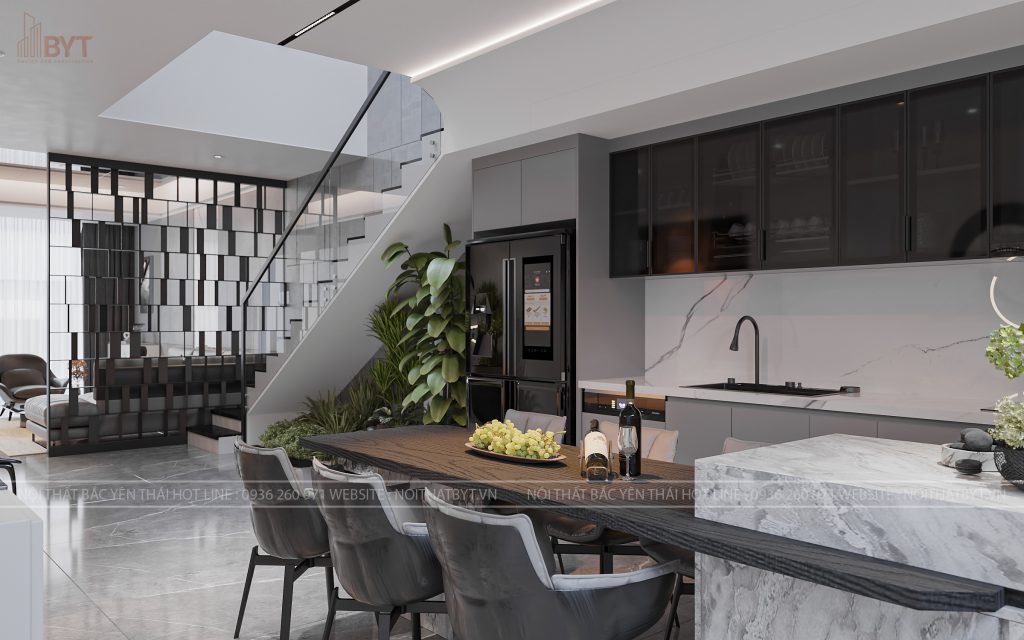 Thiết kế nội thất chung cư 70m2 hiện đại với công nghệ thông minh
