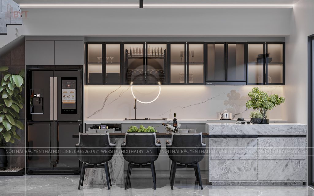 Thiết kế nội thất chung cư 75m2 hiện đại với công nghệ tích hợp