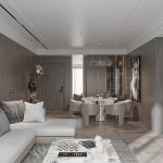 Thiết kế nội thất phòng khách căn hộ 67m2