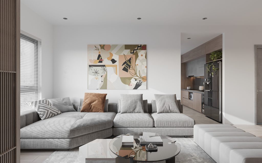 Thiết kế nội thất chung cư 70m2 đương đại với dấu ấn cá nhân