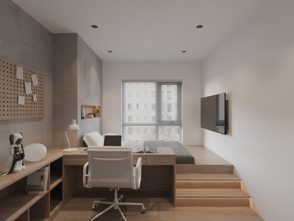 Thiết kế nội thất chung cư 70m2 không gian cho người độc thân năng động