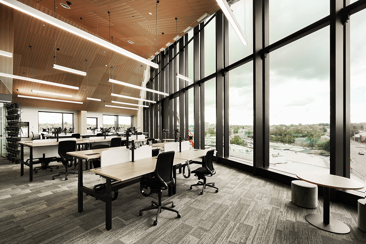 Thiết kế văn phòng 50m2 với ánh sáng tự nhiên