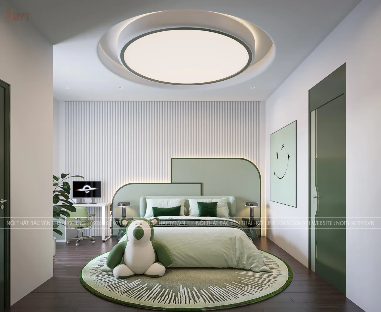 Thiết kế phòng ngủ 20m2 cho trẻ em
