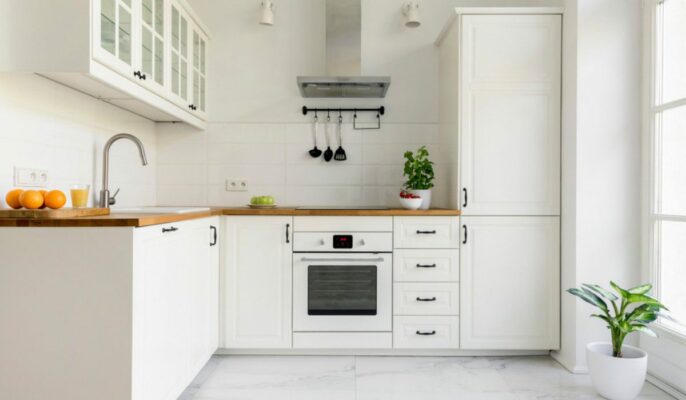 Mẫu bếp chung cư nhỏ cho người độc thân
