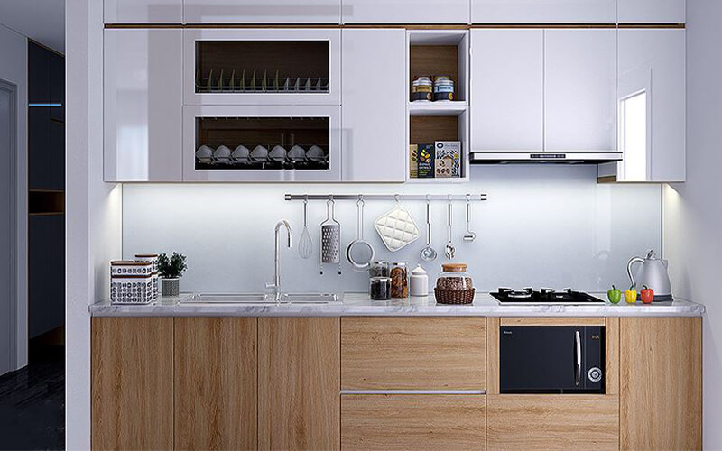 Mẫu phòng bếp 5m² nhỏ xinh
